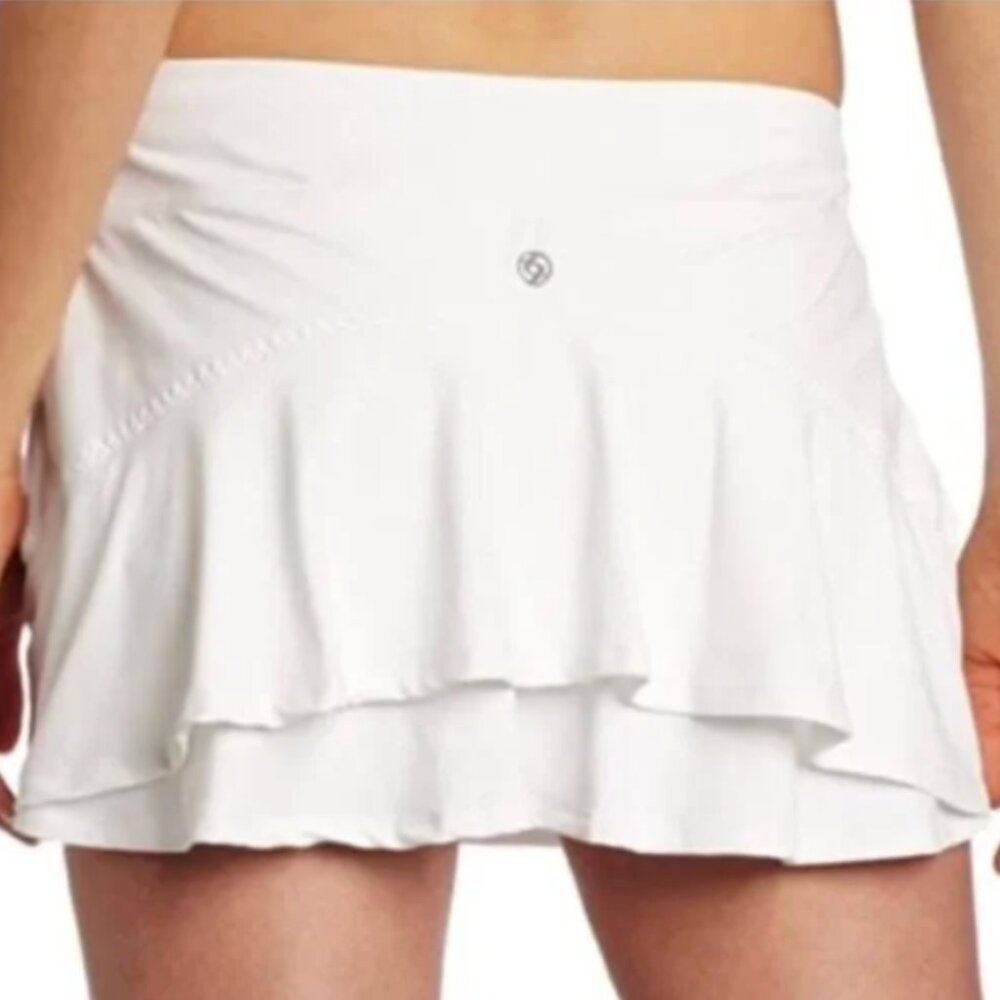 Lija grey  Ruffle Tennis Skirt